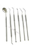 GERMAN Dental Hygiene Kit, 6 Piece Dentist Tools for Teeth Cleaning and Gum Health