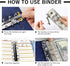 HOGGU Budget Binder with A6 Cash Zipper Envelopes for Budgeting, Cash Organizer, Savings Binder with Budget Sheets