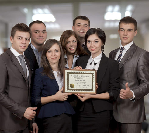 Great Papers! Certificate of Achievement, Pre-Printed, Gold Foil, Embossed, 8.5" x 11", 6 Count