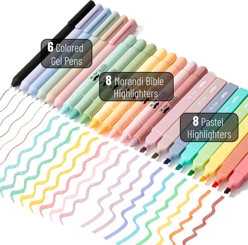 Mr. Pen Bible Journaling Kit, Bible Case, Highlighters and Pens No Bleed, Bible Study Supplies, Journaling Kit