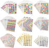 Kenkio 8270 Count Colorful Star Stickers Self-Adhesive Labels, Stars Stickers
