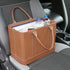 HOME DISTRICT Chic File Organizer Tote, Portable Document Organizer Bag with Handle