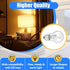 6-PCS A19 Bulb, 43 120V E26 60W Bulbs Halogen Light Watt Base, Replacement Non-LED for Table Lamps & Home Lighting