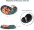 BRILA Ergonomic Memory Foam Mouse Wrist Rest Support Pad Cushion for Computer & Laptop - Floral Leaves Design