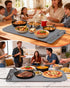 ESYKEICHAY 24"x16" 7-Level 8h Warming Mat for Food with Roll-Up & Hangable Design, Electric Silicone Food Warmer Trays