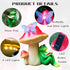 RCTTICUU Solar Frog Mushroom Garden Statues,Statuettes of Resin Frog Mushroom Reading a Book Figurine with LED Solar