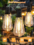 50FT 16 ST38 Bulbs, 3 2 Dimmable Brightever Outdoor String Lights with Remote, LED String Lights for Outside