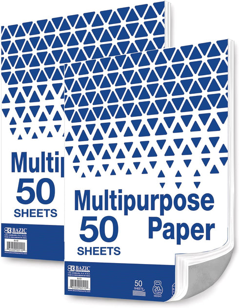 BAZIC Products Blank Paper Copy & Multipurpose Paper - 8.5" x 11"