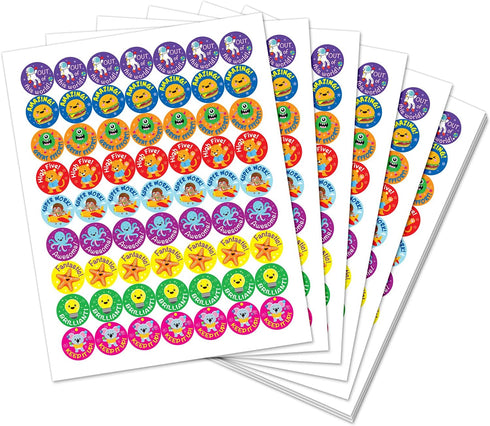 Sweetzer & Orange Reward Stickers for Teachers, 1008 Decals in 9 Designs for Classroom Supplies