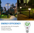 DEWENWILS 4 Pack A19 Dusk to Dawn LED Light Bulbs, 9W (60W Equivalent) 2700K Warm White, E26 Base, UL Listed