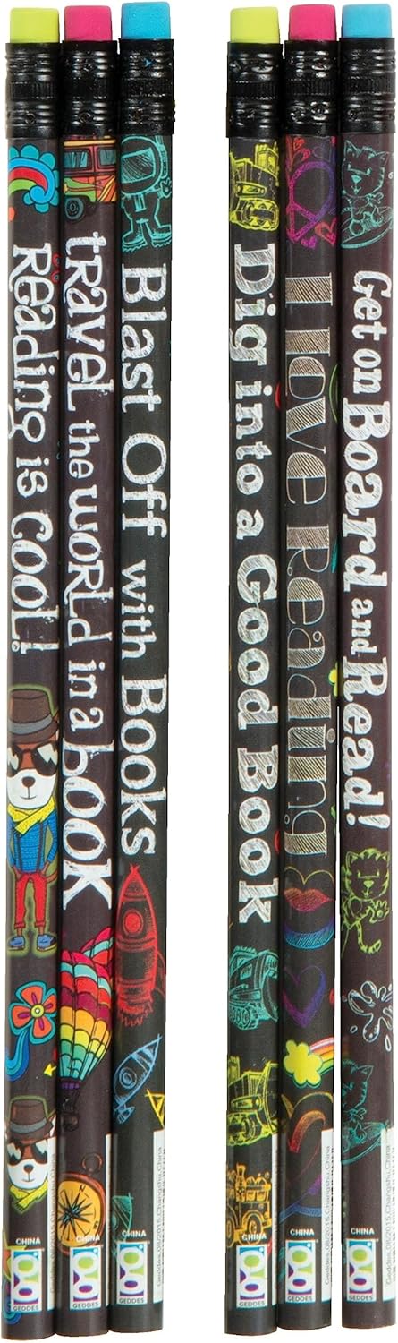 Raymond Geddes Reading Rocks Wooden Pencils (Pack of 72) by GEDDES