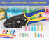 haisstronica 160PCS Yellow Heat Shrink Spade Connectors, AWG 12-10 Heat Shrink Spade Terminals Kit, Speaker Wire