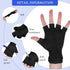 2 Pair Cut Resistant Half Finger Protection Gloves for Home Use