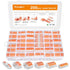 Kuject 200PCS Lever Wire Nuts Connectors Kit, Electrical Push-in Connectors with 2/3/4/5/8 Conductor Combinations