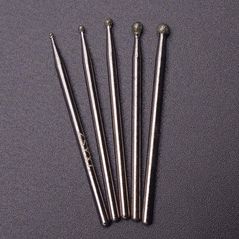 Wolfride 30Pcs Diamond Burr Set, Diamond Drill Bit for Gemstone, Sea Shell, Glass, Ceramic, Metal