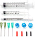 K1-3PK All-Purpose Industrial Syringe Kit, 1ml/3ml/10ml with Dispensing Tips, Syringe Caps and Tip Covers
