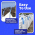 200-Gallon 2200 lbs, DURASACK Heavy Duty Builder's Bulk Bags White Woven Polypropylene Contractor Trash Bags for Demo