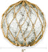 8.6" SAILINGSTORY Glass Fishing Float Nautical Lamp Coastal Beach Decor Cracked Glass Ball Night Light