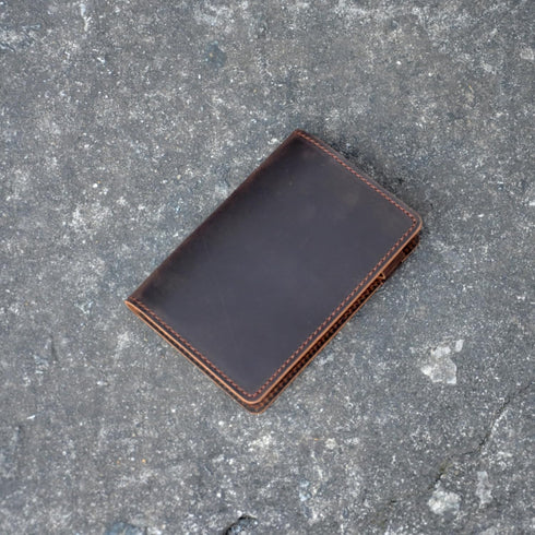 Leather Cover for Rite in the Rain & Rocketbook Mini Notebooks, Top Bound Spiral Notebook Holder, Darkbrown