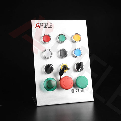 APIELE 22mm Key Switch, 440V 10A, 2NO Maintained (3 Position, Latching)