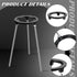 12 Inch Tripod Stand with 4 Pcs Mesh Screen, Cast Iron Removable Legs for Bunsen Burner Lab Equipment