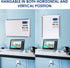 Whiteboard Set - 24 x 18 in Dry Erase Board with 1 Magnetic Eraser, 4 Markers, 4 Magnets, and 6 Labels