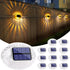 LYHOPE Solar Fence Lights Outdoor, IP65 Waterproof Solar Light for Outside, 12