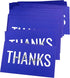 RXBC2011 100 Little Thank You Cards, Handwritten Lettering Design Bulk Notes for All Occasion, 3.5 x 2 Inch (BLUE)