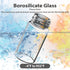 FOUR E'S SCIENTIFIC 100 Pack 20ml Clear Glass Sample Vials - 0.7Oz with Black PP Screw Caps for Lab and Essential Oils
