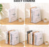 Vertical File Holder, Clear PET Desk Organizer for Magazines, Binders, Notebooks, Multi-purpose Document Storage