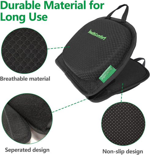 Small Travel Seat Cushion,Gel Memory Foam Seat Cushion,Supportive Butt Pillow,Portable and Foldable for Long Sitting
