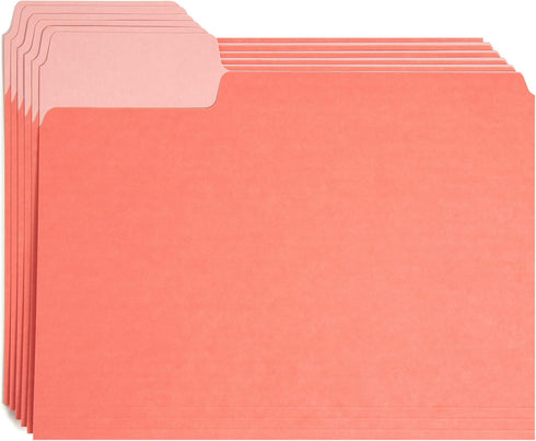 U Brands File Folders Set - Office Supplies with Super Tabs, FSC Certified, 48 Count