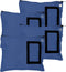 BankSupplies Canvas Zipper Bags, Set of 4, Large Storage Bags with Grommet for Zip Tie & Padlock