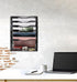 EasyPAG Office Supplies Wall File Organizer, 7 Tier Vertical Hanging File Folders Holder, Black