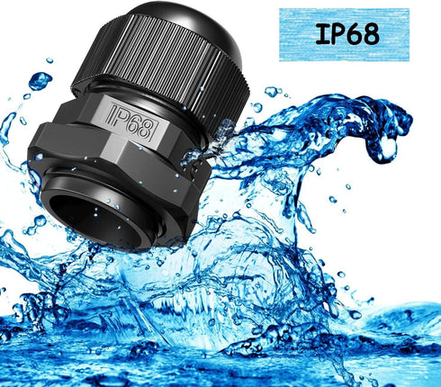 ZKSM (10Pcs), M20 1.5 6-12 Cable Glands Nylon Cable Glands Waterproof x Glands Range Black Cable Connector