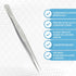 Stainless Steel High Precision Forceps with Fine Strong Straight Serrated Point for Scientific Use