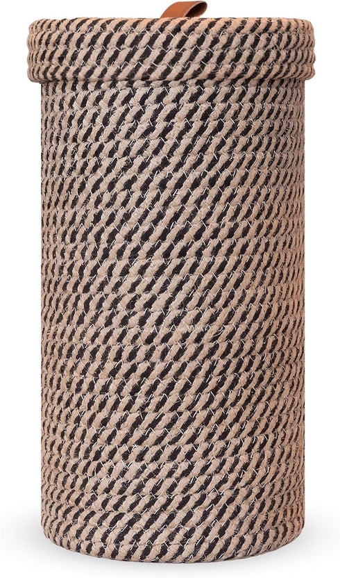 Handmade Cotton & Jute Toilet Paper Holder Woven Toilet Paper Stand &