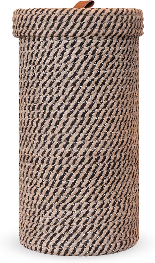 Handmade Cotton & Jute Toilet Paper Holder Woven Toilet Paper Stand &