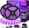 66 Foot Black Light Strips & Remote, Dimmable Flexible Blackights Strip Lights