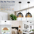ASCMZOS E26 Hemp Rope Pendant Light Kit, Boho Pendant Light Fixture UL Lamp Holder Lamp Socket, Vintage Ceiling Lights