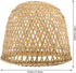 21cm Cabilock Bamboo Woven Lamp Shade, Handmade Weave Lampshade Natural Wicker Chandelier Lamp Cover Boho Lamp Shades