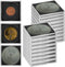 Coin Snap Holders, 20 Pieces Silver Dollar Coin Capsule Storage Box with Adjustable Gaskets, Black