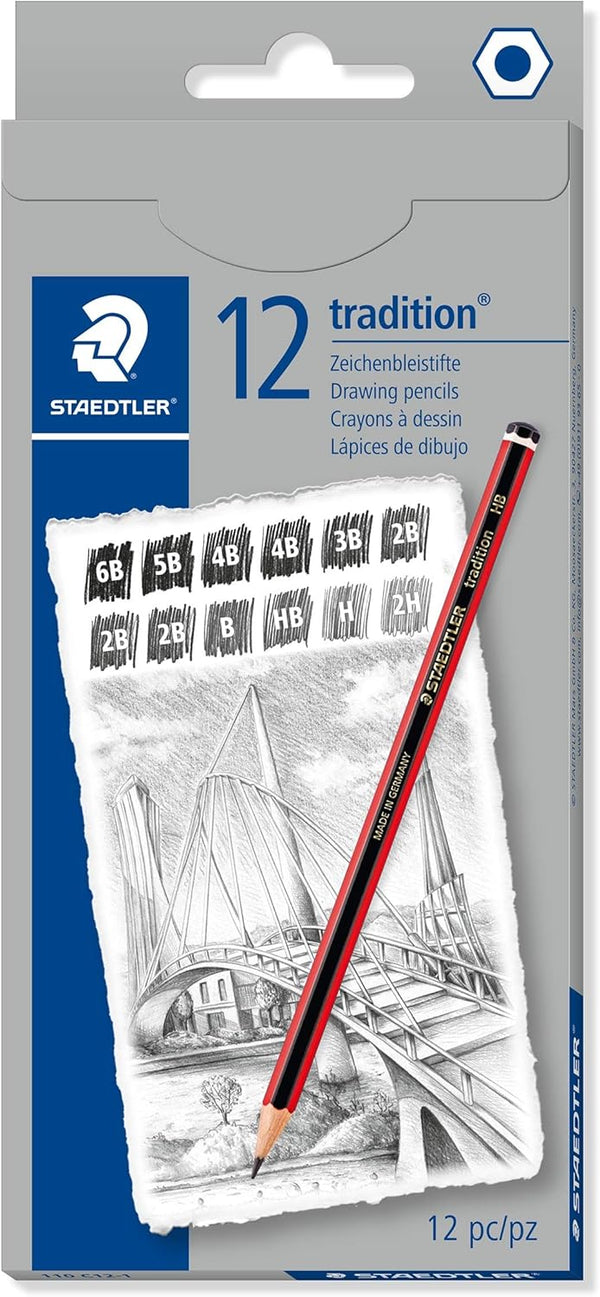STAEDTLER Tradition Graphite Pencil 110 C12-1, Box of 12