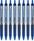 Pilot Precise V5 RT Refillable & Retractable Rolling Ball Pens, Extra Fine Point 0.5mm, Blue, Pack of 8