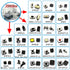 250pcs Tactile Push Button Switch SMD Micro Momentary Tact Switch Assortment Kit, 25 Values