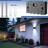 8 Pack 6000K Rossesay Solar Wall Lights for Outside Cold Solar Fence Lights Up and Down LED Autumn Outdoor Decorative