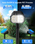 4Pack 58 1800mAh, IP67 3 2-in-1 Brightown Solar Spot Lights Outdoor with LED & Solar Lights Outdoor Waterproof