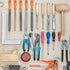 SHINEOFI 5pcs Iron Pegboard Screwdriver Holders Rack Utility Hooks for Garage Workbench Storage Easy Installation Tool