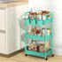 MOYIPIN 3-Tier 3 Plastic Rolling Utility Cart with Handle,Utility Storage Cart for Office, Living Room, Kitchen,Movable
