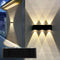 Mrzxy Solar Lights Outdoor Up and Down Waterproof Aluminum Solar Sconce Dusk